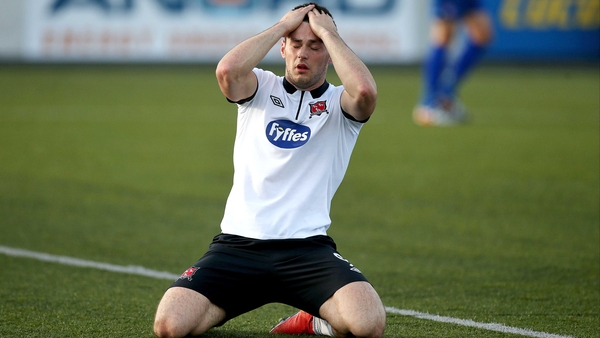 Patrick Hoban reacts to a missed chance