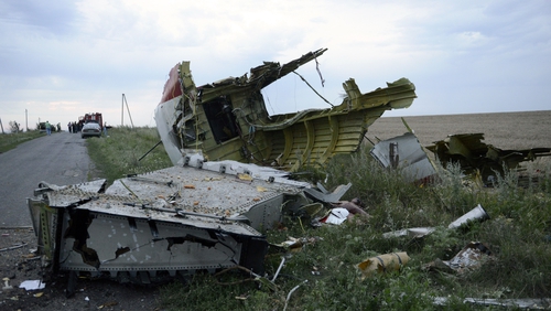 The plane crashed near Ukraine's border with Russia near the regional capital of Donetsk