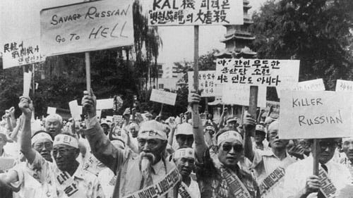 Members of an aged peoples' group staged a rally in Seoul 3 September 1983 to protest against the downing of a Korea Air jetliner with 269 people aboard
