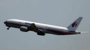 Malaysia Airlines flight MH17 as it left Amsterdam yesterday