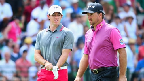 Rory McIlroy and Graeme McDowell at the US Open