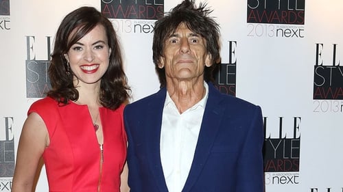 Ronnie Wood and third wife Sally Humphries pictured last year