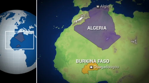 The plane was en route from Burkina Faso to Algiers