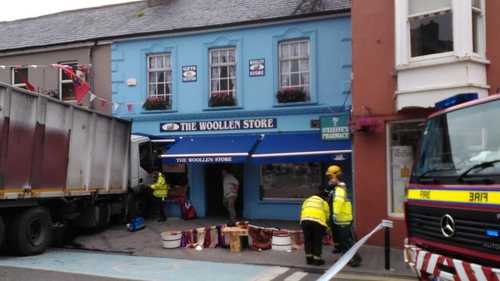 The front of The Woollen Shop was damaged in the incident (Pic: Marsha Ramroop)