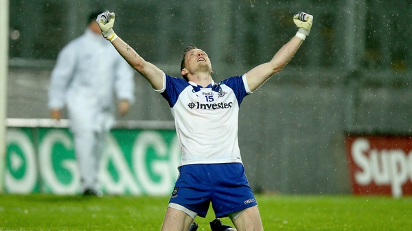 Conor McManus shows his delight at the final whistle as Monaghan prevailed over the Lilywhites