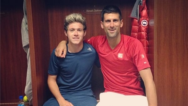 Niall Horan and Novak Djokovic - Instagram/niallhoran