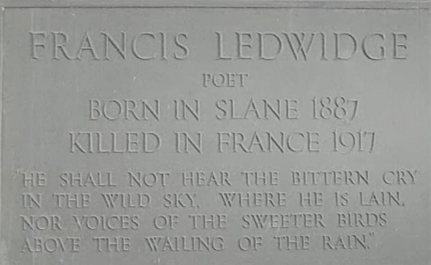 Plaque to Francis Ledwidge
