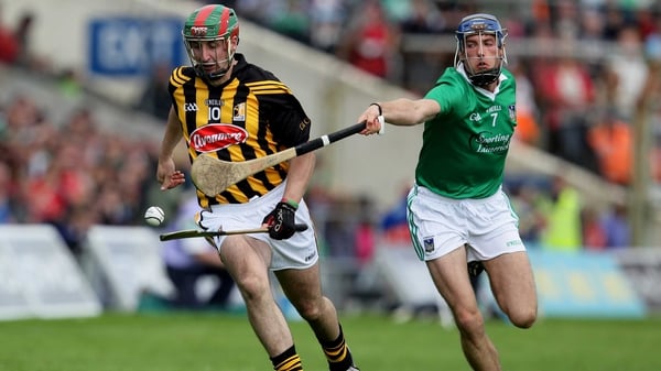 Kilkenny's Eoin Larkin and Gavin O'Mahony of Limerick during the sides' last championship meeting in 2012