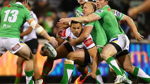 Ben Te'o, in action here for the South Sydney Rabbitohs, has been the talk of the town this past week