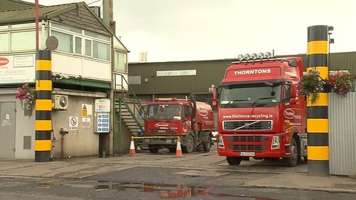 The search of the site at Thornton's recycling plant on Killeen Road in Ballyfermot has ended