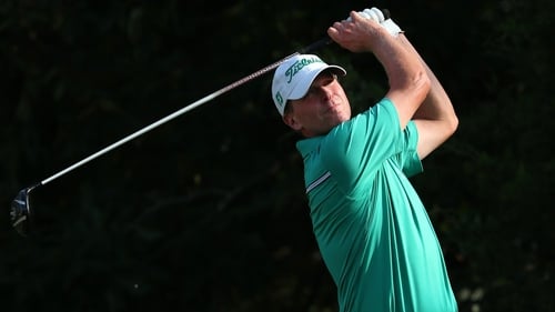 Steve Stricker and playing partner Sean O'Hair lead at the QBE Shootout