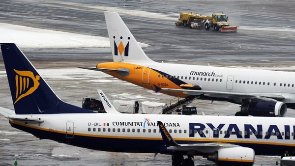 Monarch competes against budget carriers Ryanair and EasyJet