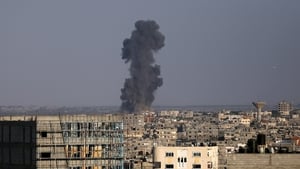 Palestinian security officials said the air raids targeted open areas in the northern area of Beit Lahiya