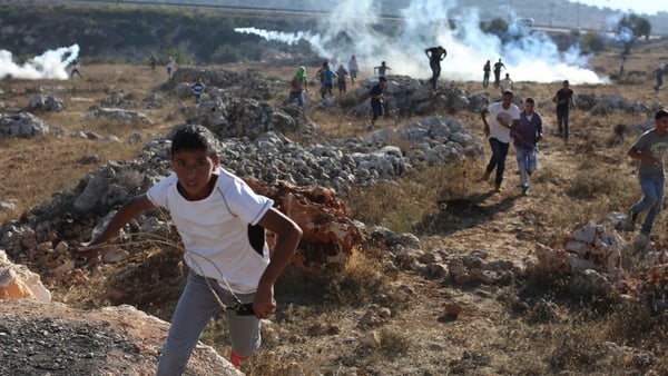 Teargas fired on Palestinian protesters