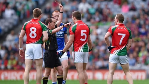 Lee Keegan was sent off in the first half against Kerry