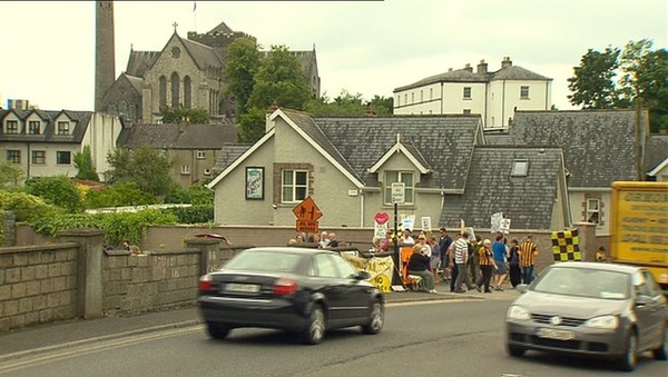 Protesters believe the scheme will damage Kilkenny's medieval heritage