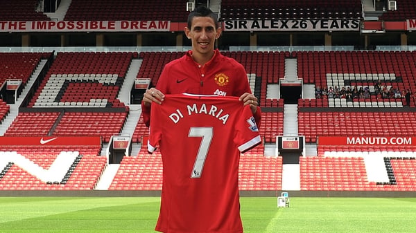 Angel Di Maria completed his move to Old Trafford