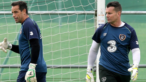 Shay Given returns looking to add to his 125 caps, while David Forde (l) is the current number 1