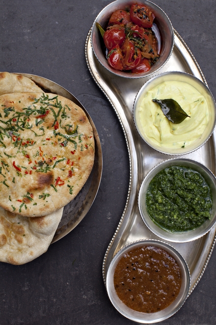 Naan and chutney