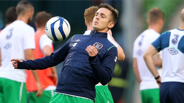 Republic of Ireland striker Kevin Doyle has joined Robbie Keane in the USA