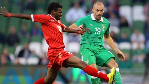 Darron Gibson is out of the Ireland squad
