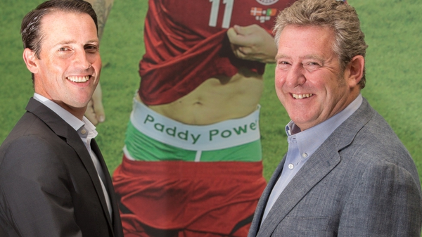 Paddy Power's CEO designate Andy McCue and chairman Nigel Northridge