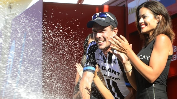 John Degenkolb celebrates another stage win in Spain
