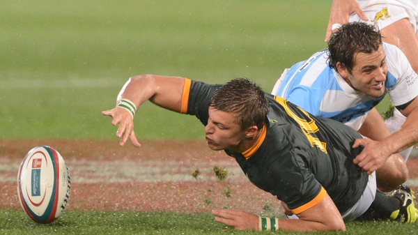 Handre Pollard comes in at out-half for the Springboks
