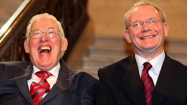 Martin McGuinness and then DUP Leader Ian Paisley (L) forged a good working relationship to many people's surprise