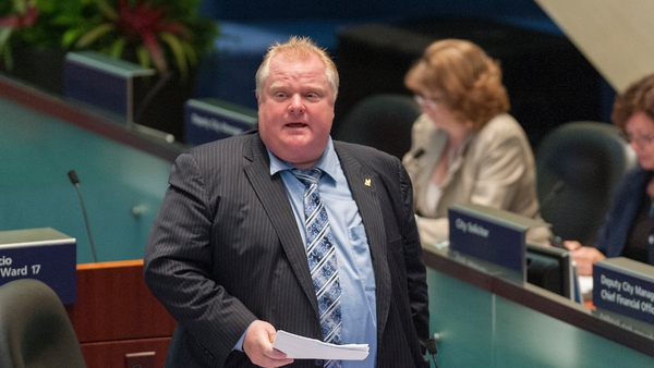 Rob Ford was diagnosed with an abdominal tumour this week
