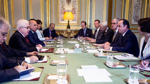 Meeting of international delegates has begun at the Élysée Palace in Paris