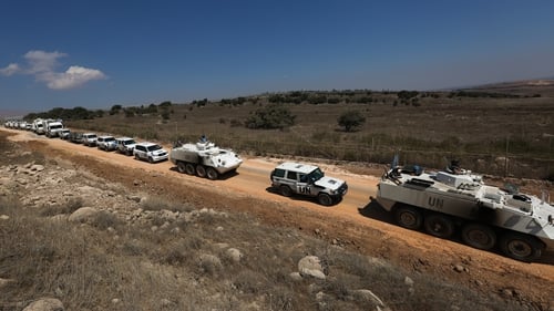 The UN operation in the Golan Heights was reviewed after recent violence in the area