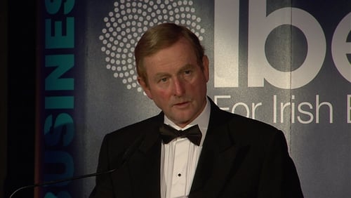 Enda Kenny said the current rate charged on income tax was affecting Ireland's attractiveness to investors