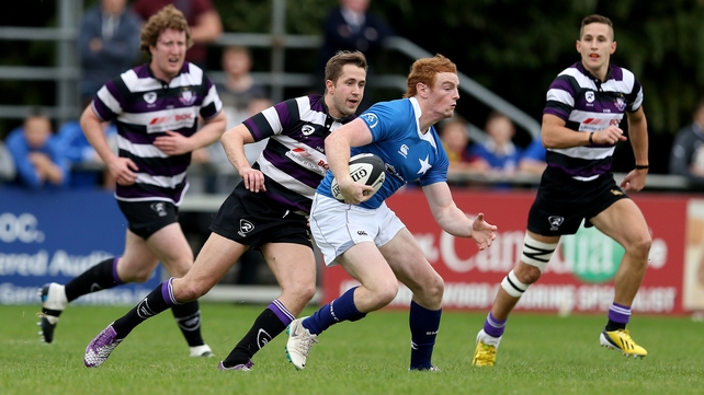 Cathal Marsh of St Mary's in full flight