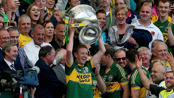 Colm Cooper holds aloft the Sam Maguire but he didn't get any game time for the Kingdom in 2013