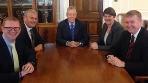 Peter Robinson announced the ministerial reshuffle on Twitter (Pic: @DUPleader)