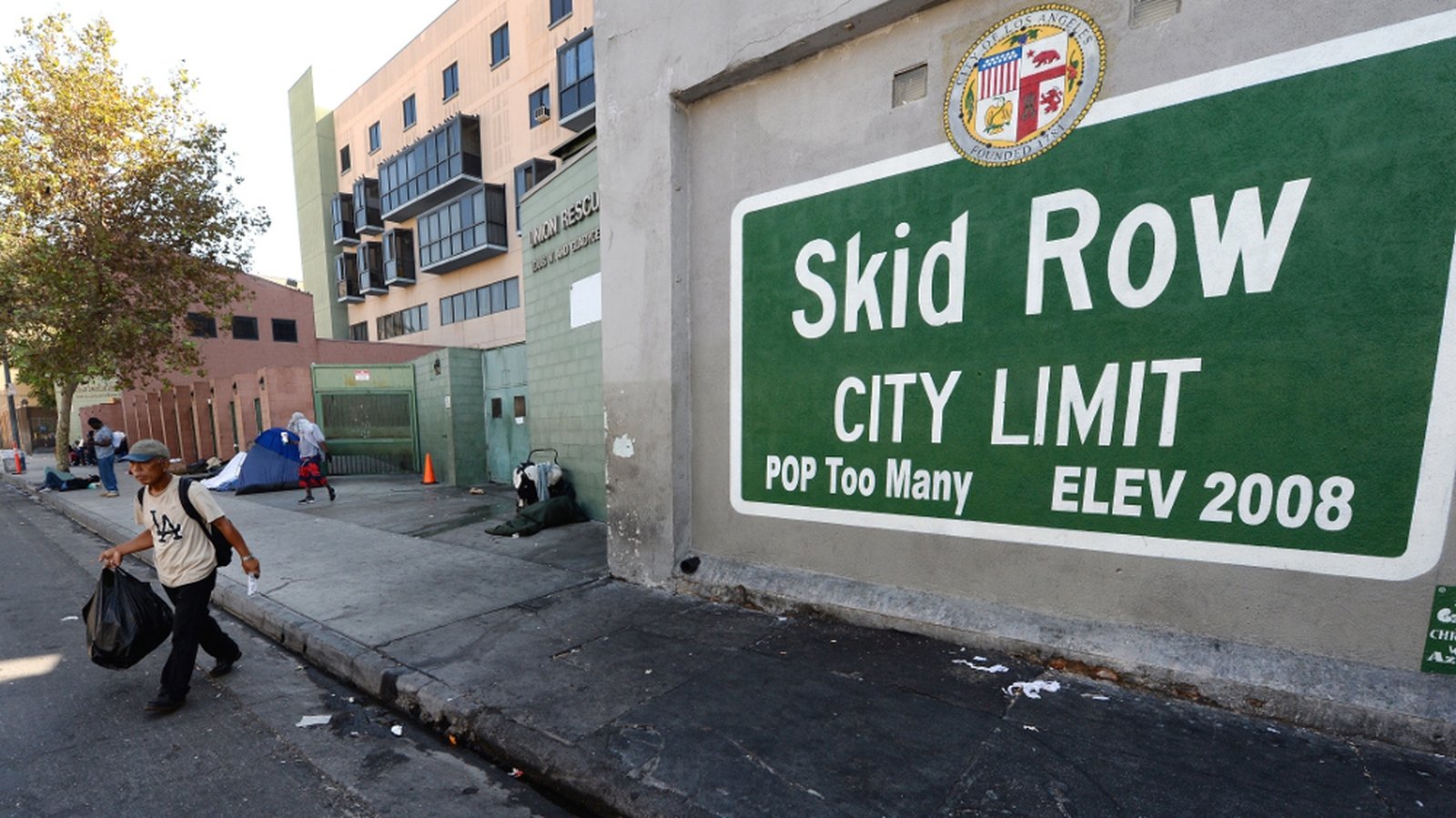 LA s Skid Row refuge of fallen angels