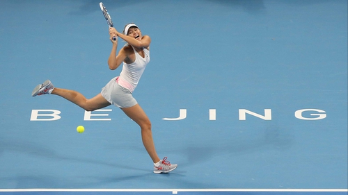 Maria Sharapova didn't drop a set until the final