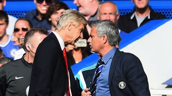 Arsene Wenger goes head to head with opposite number Jose Mourinho