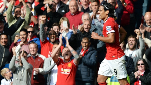 Radamel Falcao has scored just four goals in 19 appearances for Manchester United