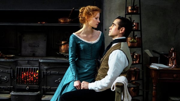 Chastain and Farrell in Miss Julie