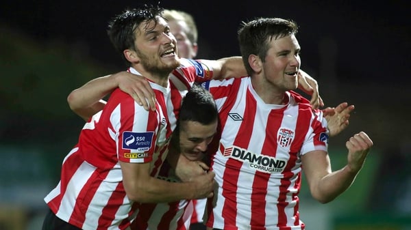 Derry City will play St Patrick's Athletic in the final on 2 November