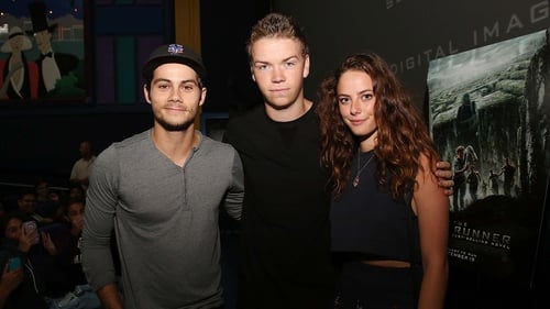 The Maze Runner stars (l-r) Dylan O'Brien, Will Poulter and Kaya Scodelario