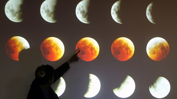 The phases of a total lunar eclipse
