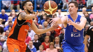 Killester will be without injured Michael Westbrooks (l)
