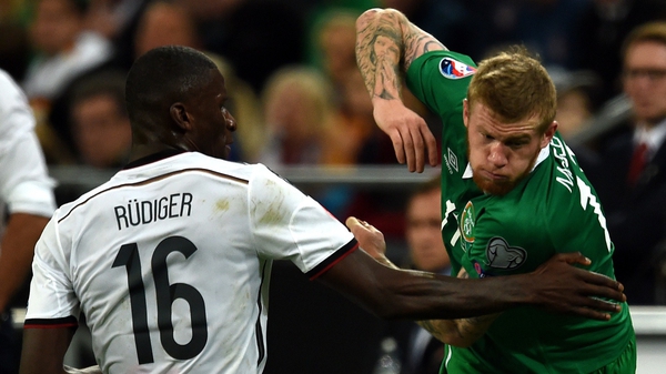 James McClean was the man of the match for Ireland