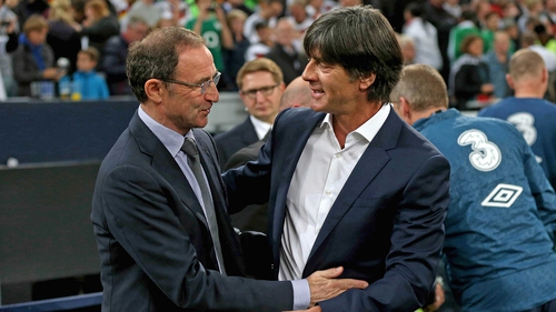 Martin O'Neill and Germany manager Joachim Loew before the game