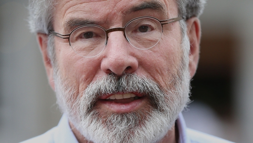 Gerry Adams made his remarks initially at a fund-raising event in New York