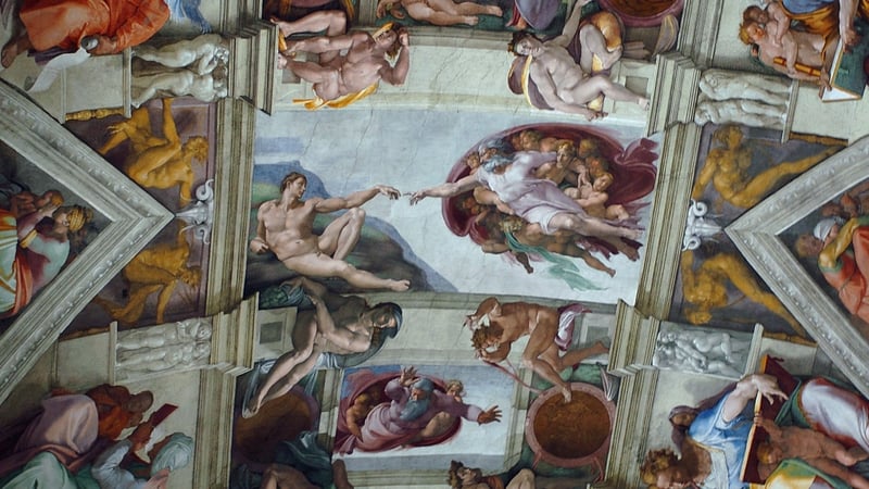 Michelangelo finished the Sistine Chapel ceiling in 1512