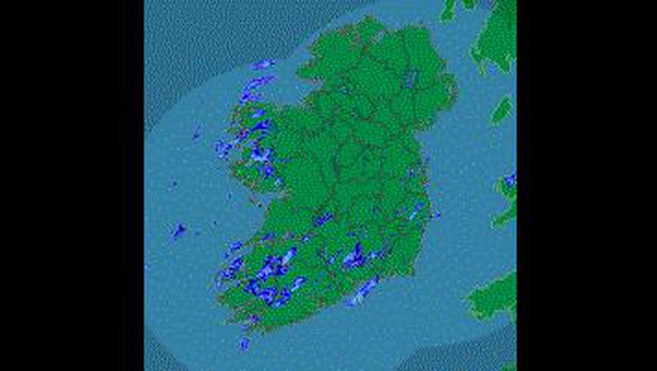 A status yellow rainfall warning is in place for southern and western coastal counties